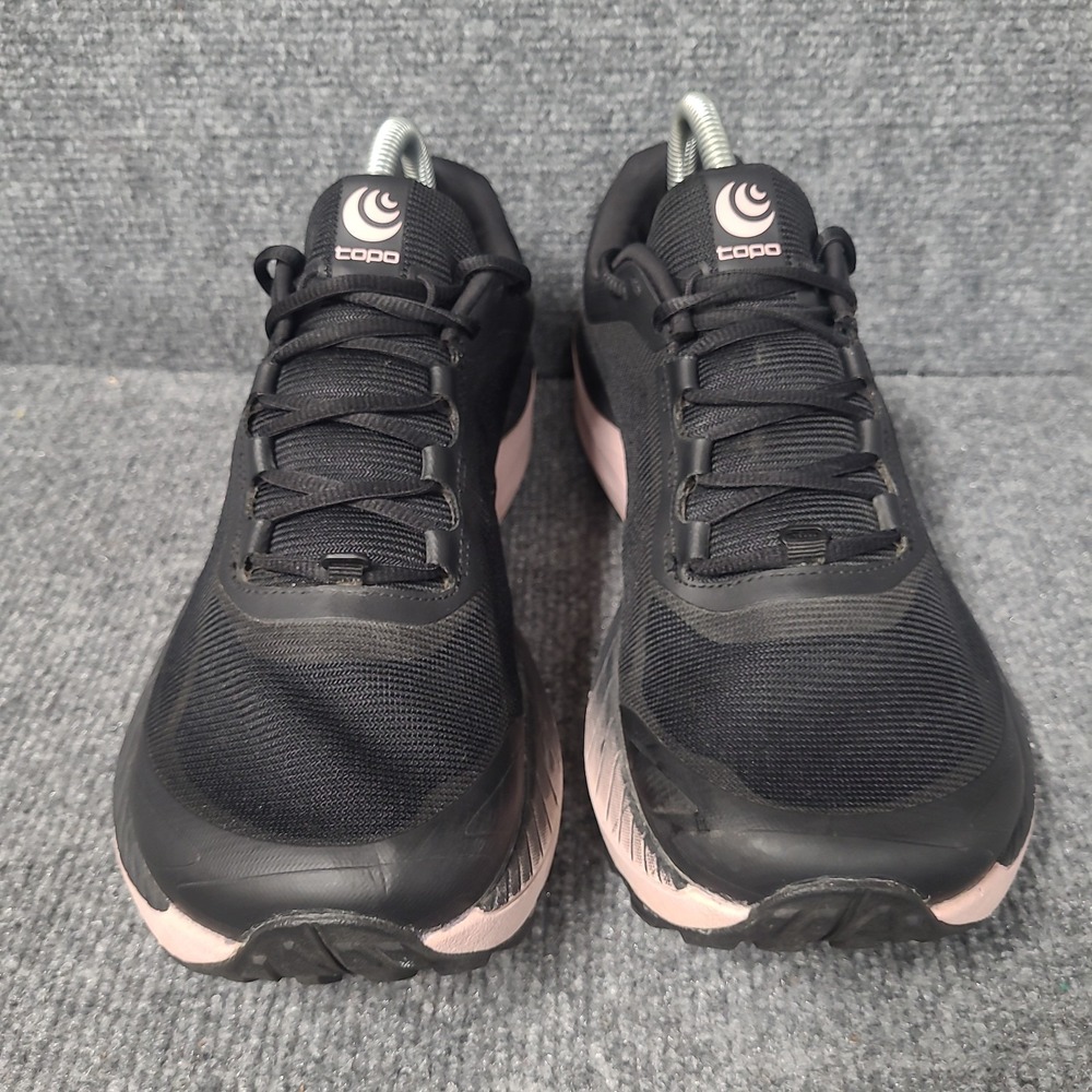 Topo Shoes Womens 9 MTN Racer 3 Black Pink Vibram Road Running Athletic - Picture 3 of 13